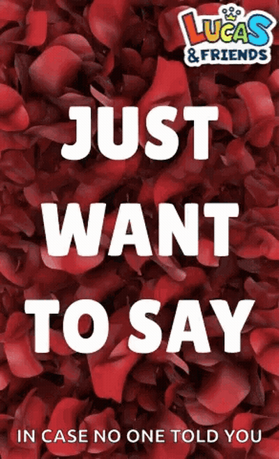 Just Want to Say Poster Surrounded by Rose Petals