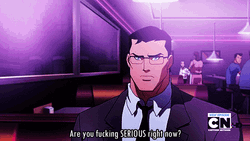 Justice League Superman Purple Scene GIF