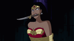 Justice League Wonder Woman Tied Up GIF