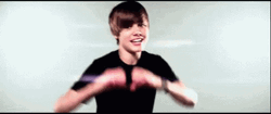 Justin Bieber Heart Hand GIF
