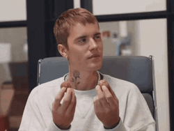 Justin Bieber Holding Choco Balls GIF