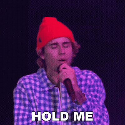 Justin Bieber Singing Into Microphone GIF