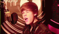 Justin Bieber Winking Eye GIF