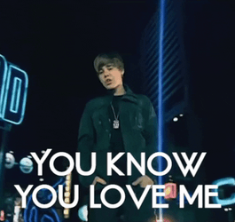 Justin Bieber You Love Me GIF