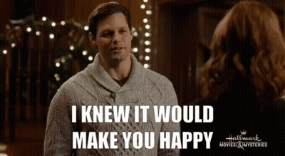 Justin Bruening Swept Up By Christmas GIF