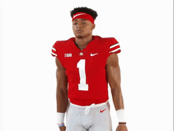 Justin Fields Changing Uniform GIF