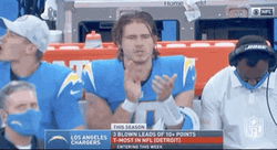 Justin Herbert Chargers Clap GIF