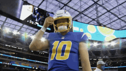 Justin Herbert Chargers Point Down GIF