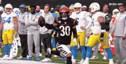 Justin Herbert Chargers Tackle GIF