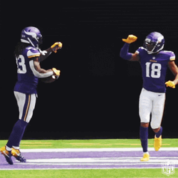 Justin Jefferson Dalvin Cook High Five GIF
