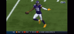 Justin Jefferson Doing Ickey Shuffle GIF