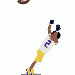 Justin Jefferson NFL Draft Cartoon GIF