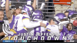 Justin Jefferson Vikings Congratulate GIF