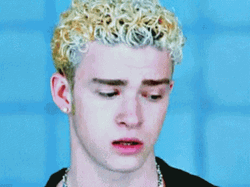 Justin Timberlake In Golden Hair GIF