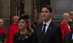 Justin Trudeau Attending UK Funeral GIF