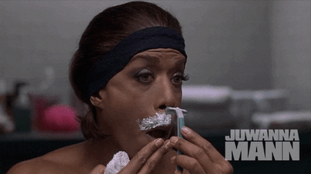 Juwanna Mann Shaving Moustache Area GIF