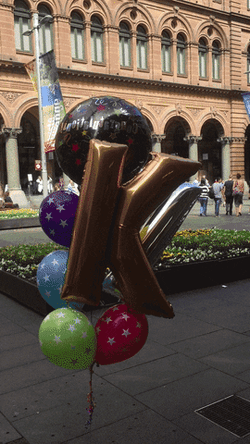 K Balloons Floating Around Okay GIF