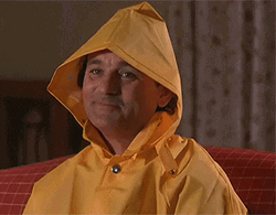 K Bill Murray In A Rain Coat GIF