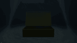 K Bye Animated Character Closes Box GIF