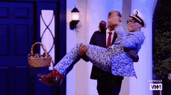 K Bye Man Being Carried Wearing Pershing Cap GIF
