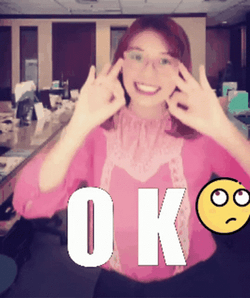 K Ok Girl Dancing Okay GIF