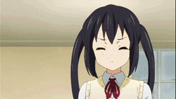 K-On Blushing Anime GIF