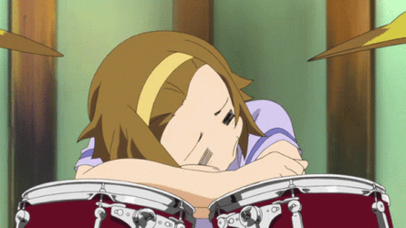 K-On Hungry Ritsu Tainaka GIF