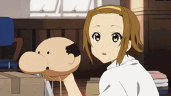K-On Mio Akiyama Stealing Toy Head GIF