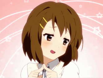 K-On Yui Hirasawa Cute Hand Gesture GIF