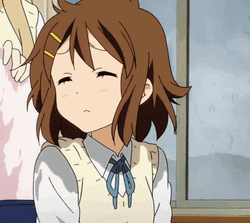 K-On Yui Hirasawa Cute Sneeze GIF