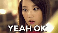 K-Pop Idol IU Yeah Ok  GIF