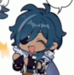 Kaeya 2D Shimmy Dance GIF