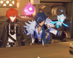 Kaeya Glitching At A Bar GIF