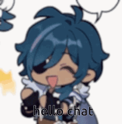 Kaeya Hello Chat GIF