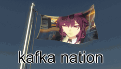 Kafka Honkai Star Rail Nation Flag GIF