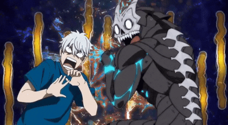 Kafka Kaiju Number 8 Reno Shocked GIF