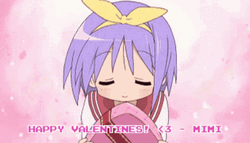 Kagami Hiiragi Happy Valentines Day