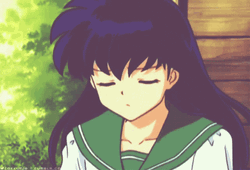 Kagome Sigh Reading  GIF