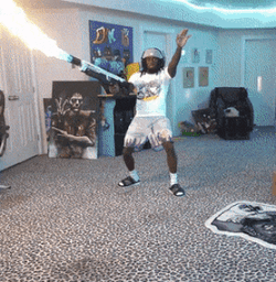 Kai Cenat Crazy Fire  GIF