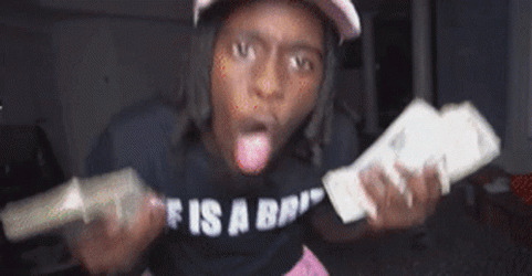 Kai Cenat Excited Money Dance GIF