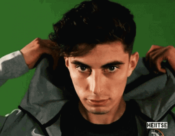 Kai Havertz Wearing His Hood GIF