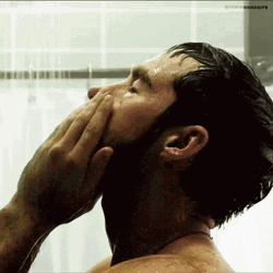 Kai Parker Taking Shower GIF