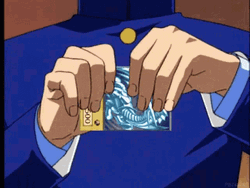 Kaiba Tearing Card GIF