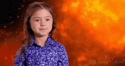 Kailia Posey Flaming Background Meme GIF