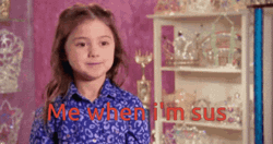 Kailia Posey Me When Sus Parody GIF