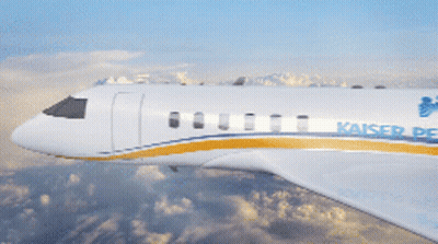 Kaiser Permanente Plane Flying GIF