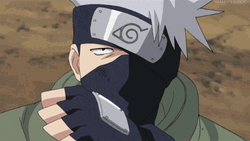 Kakashi Dodges Attack GIF