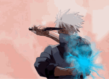Kakashi Hatake Animated Blue Chidori GIF