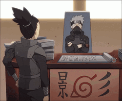 Kakashi Hatake Chair Spin Funny Hokage GIF