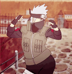 Kakashi Hatake Cute Anime Dance GIF